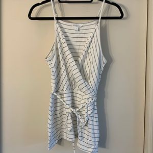 Market & Spruce Sleeveless Faux Wrap Top